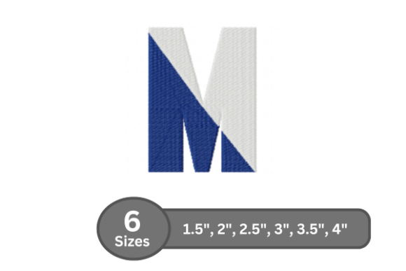 A Close Look at the Twin Fill Alphabet - M for Apparel Projects