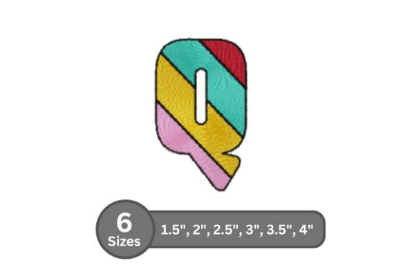 A Designer's Review of the Candy Stripe Alphabet - Q Font