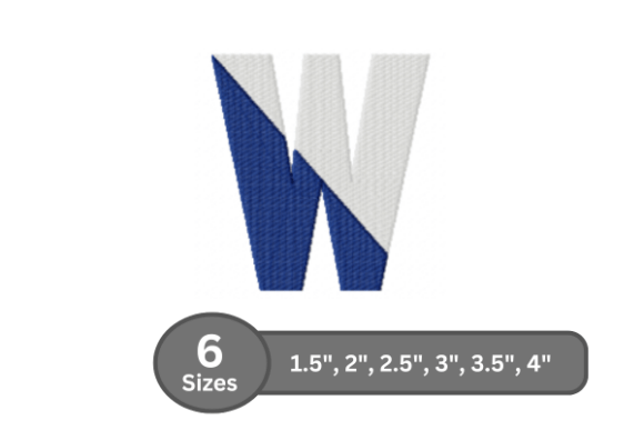A Seller's Review of the Twin Fill Alphabet - W Embroidery Design