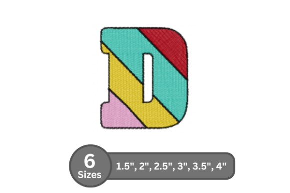 Candy Stripe Alphabet -D: A Designer's Review for Boutique Apparel