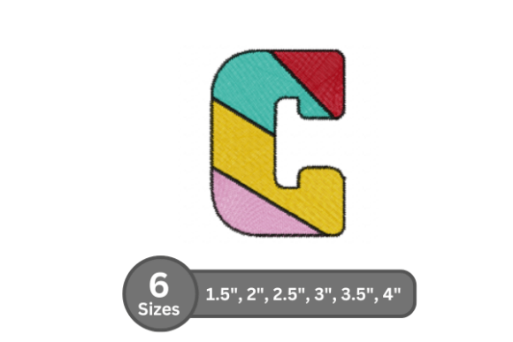My Designer Review of Candy Stripe Alphabet -C