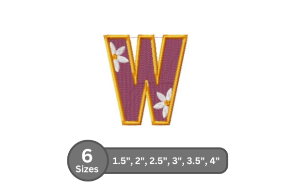 Reviewing the Daisy Joy Alphabet 'W' Embroidery Design