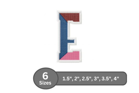 Street Varsity Alphabet - E: A Holiday Embroidery Staple