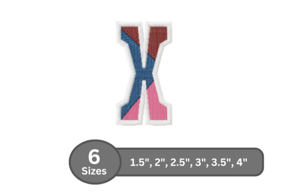 Street Varsity Alphabet – X: A Stitch Test From My Studio