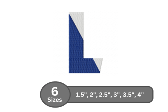 Twin Fill Alphabet Letter L Embroidery Design Review